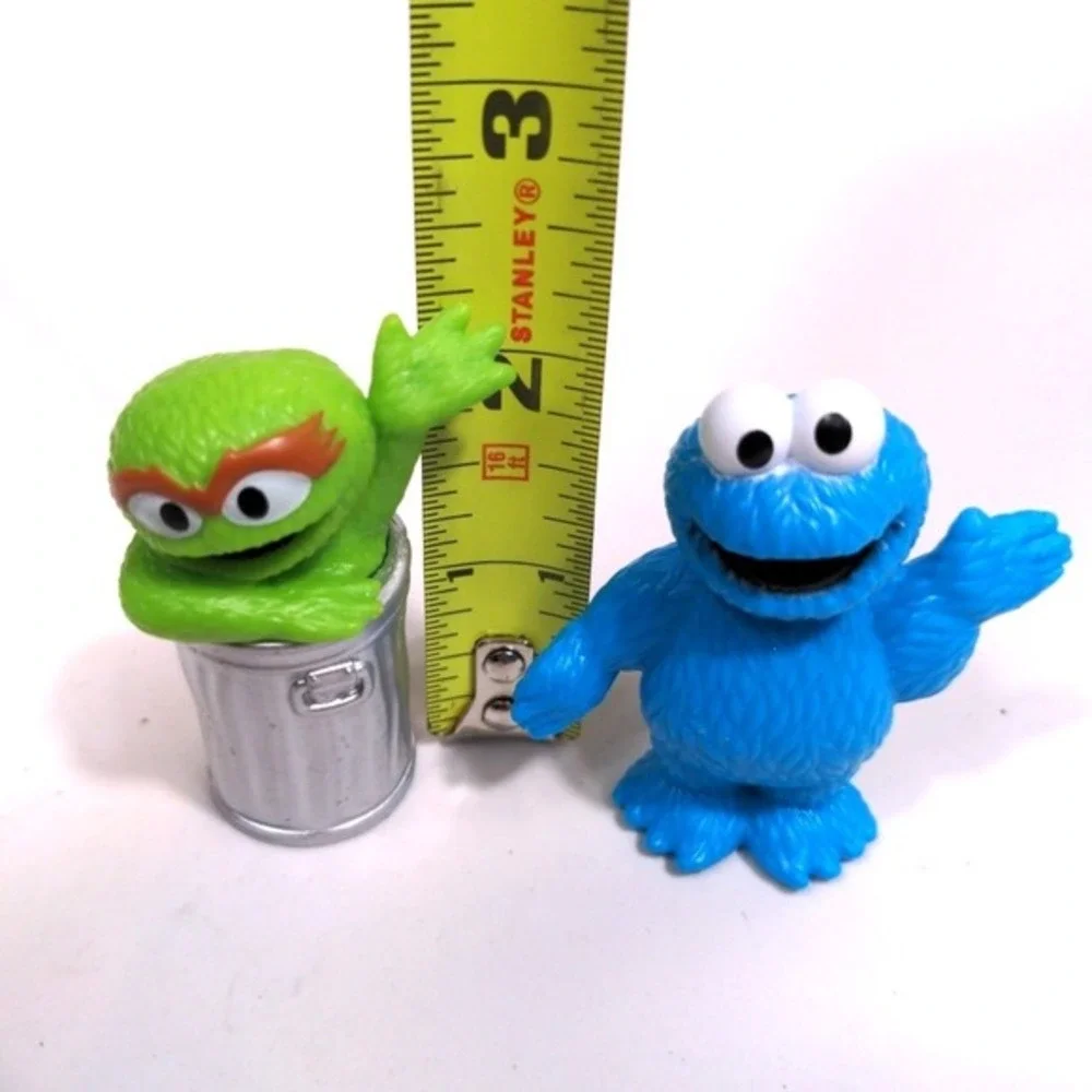 Sesame Street PVC Figures Cookie Monster & Oscar the‎ Grouch 2.5